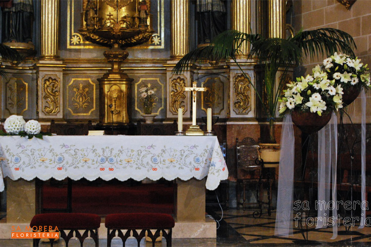 Decoración de iglesias · Floristeria Sa Morera